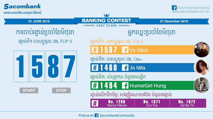 កម្មវិធី Banking Contest – Easy to Win​