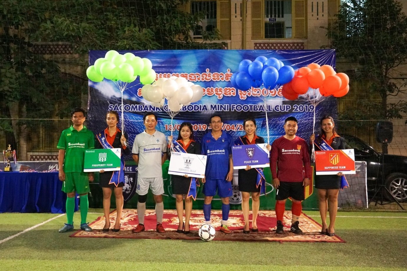 The performance of the staff of Sacombank Cambodia in the Opening Ceremony